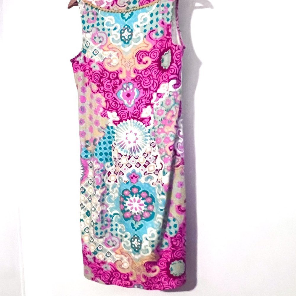 Talbots Medallion Interlock Shift Dress Extra Small - Picture 7 of 13